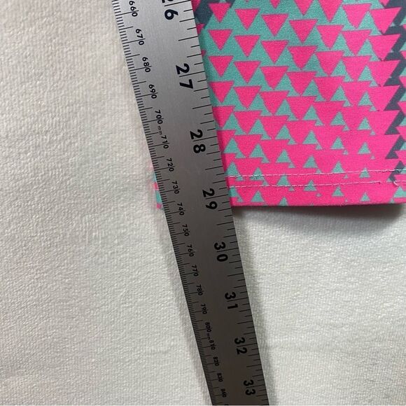 All The Way Live Full Dye Geometric Pattern Leggings Size Large - Picture 10 of 10